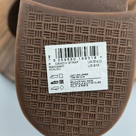 Clarks Camzin Strap Boots Womens 8 M Mahogany Brown Suede Ankle Zip Up Comfort - Picture 9 of 9